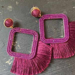 Purple earrings